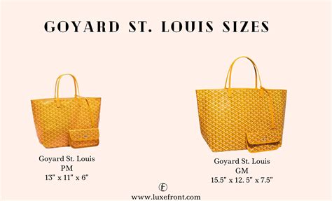 goyard st louis prices 2016|Goyard size pm or gm.